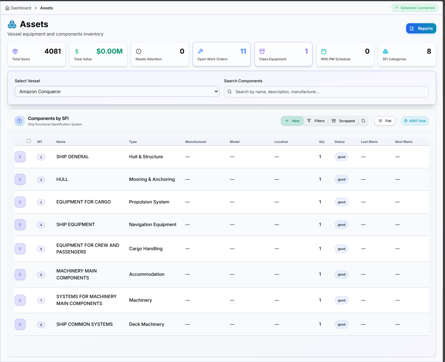 Assets & Equipment Registry
